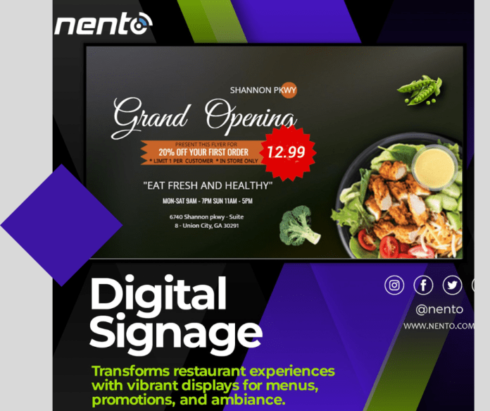 Restaurant Digital Menu Board