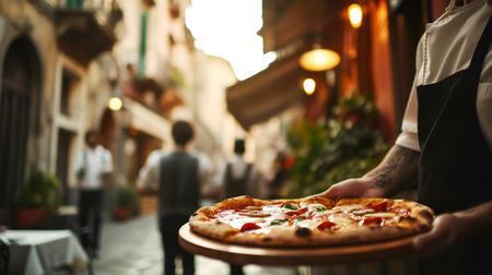 idea-restaurant-menu-waiter-serving-pizza-wooden-tray-cafe-street-old-rome (1)