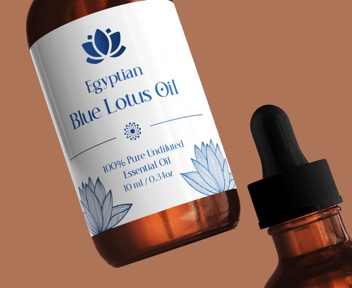 Pure blue lotus oil