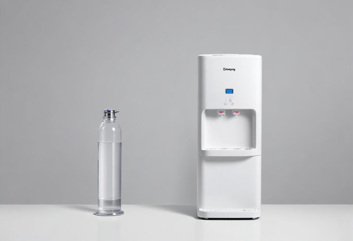 water dispenser with bottle water